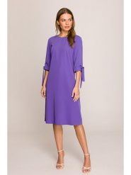 Stylove Sukienka w kolorze fioletowym rozmiar: M. Różowe sukienki Stylove, na co dzień, m, bez wzorów, bez kołnierzyka, bez ramiączek, midi, proste. Za 244.45 zł.