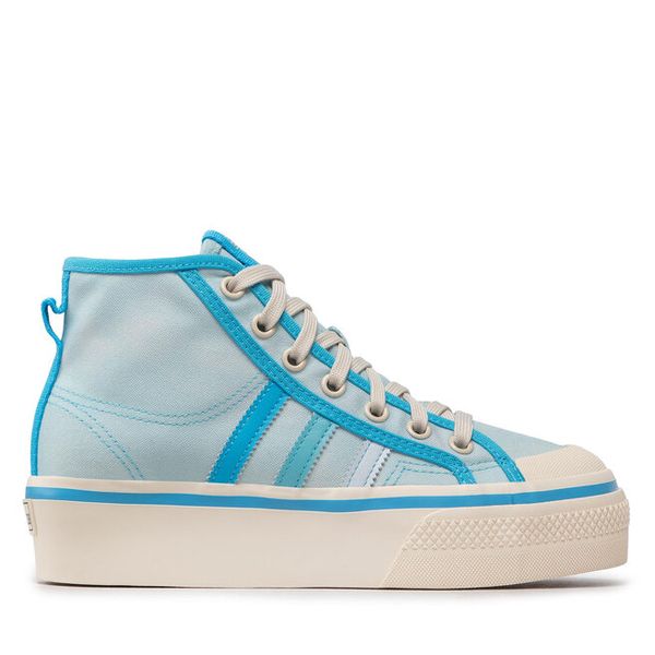 Trampki adidas. Niebieskie trampki Adidas, bez wzorów, bez zapięcia. Za 206.99 zł.