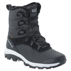 Buty trekkingowe damskie Jack Wolfskin Snowcrawler High Texapore. Czarne trekkingi Jack Wolfskin, z materiału, za kostkę, trekkingowe. Za 791.00 zł.