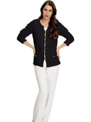 Heine Kardigan w kolorze czarnym rozmiar: 44. Czarne kardigany Heine, bez wzorów. Za 78.99 zł.