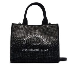 Torebka KARL LAGERFELD. Czarne torebki klasyczne KARL LAGERFELD, bez wzorów, bez dodatków. Za 549.99 zł.