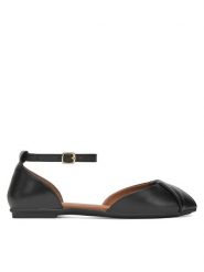 Lasocki Baleriny WI23-SORANO-04 Czarny. Czarne baleriny Lasocki, bez wzorów, ze skóry, bez obcasa. Za 159.99 zł.