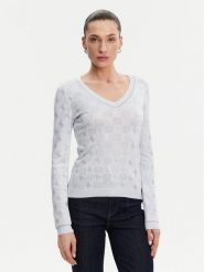 Guess Sweter W5GR07 Z3D60 Niebieski Regular Fit. Niebieskie swetry Guess, l, z aplikacjami, z wiskozy, bez ramiączek. Za 282.00 zł.