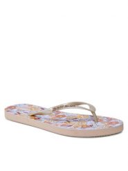 Jenny Fairy Japonki SS22-125DSTC Beżowy. Brązowe klapki Jenny Fairy, bez wzorów, z syntetyku, bez obcasa. Za 69.99 zł.