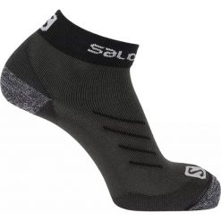 Skarpety do biegania dla dorosłych Salomon Pulse Ankle. Czarne skarpety Salomon, bez wzorów, z tkaniny. Za 20.00 zł.