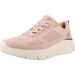 Buty SKECHERS BOBS ARCH FIT ELEV8 Rose. Czerwone trekkingi Skechers, z tkaniny, na fitness i siłownię. Za 282.99 zł.