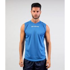 Tank top Givova One. Niebieskie topy Givova, bez wzorów, bez kołnierzyka, bez ramiączek. Za 84.00 zł.
