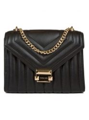 Michael Kors Torebka w kolorze czarnym - 24 x 18 x 9 cm rozmiar: onesize. Czarne torby na ramię Michael Kors, bez wzorów, z materiału, na ramię, pikowane, bez dodatków. Za 1,095.59 zł.