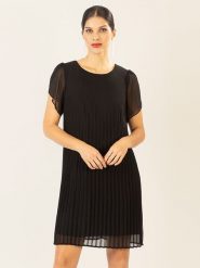 APART Sukienka w kolorze czarnym rozmiar: 36. Czarne sukienki Apart, na co dzień, bez wzorów, bez kołnierzyka, bez ramiączek, mini, proste. Za 339.45 zł.