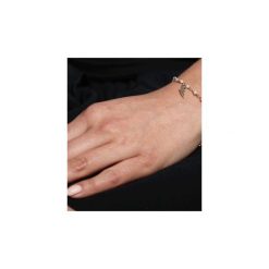 Bransoletka Perły złoto piórko. Brązowe bransoletki Brazi druse jewelry, z perłą, srebrne. Za 136.00 zł.