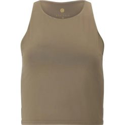 Damski tank top Athlecia Rihal. Brązowe topy Athlecia, bez wzorów, bez kołnierzyka, bez ramiączek. Za 150.50 zł.