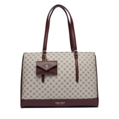 Torebka Nine West. Czerwone shopper Nine West, bez wzorów, bez dodatków. Za 289.99 zł.