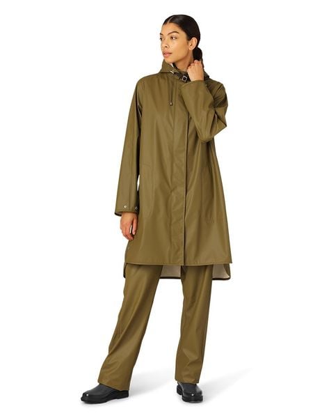 Ilse Jacobsen Płaszcz przeciwdeszczowy w kolorze oliwkowym rozmiar: 38. Brązowe kurtki sportowe Ilse Jacobsen, bez wzorów, bez kaptura, outdoorowe. Za 217.99 zł.