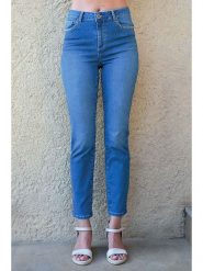 Bleu d'Azur Dżinsy "Tommy" w kolorze niebieskim rozmiar: 34. Niebieskie jeansy Bleu d'Azur, z aplikacjami, z standardowym stanem. Za 221.95 zł.