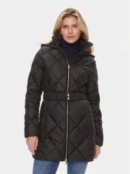 Tommy Hilfiger Płaszcz zimowy Elevated WW0WW40326 Czarny Regular Fit. Czarne płaszcze TOMMY HILFIGER, na zimę, xs, bez wzorów, z syntetyku, bez kaptura. Za 1,189.00 zł.