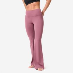 Legginsy do jogi i pilatesu damskie Kimjaly flare. Fioletowe legginsy KIMJALY, l, bez wzorów, z elastanu. Za 119.99 zł.