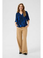 CULTURE Bluzka w kolorze granatowym rozmiar: XL. Niebieskie bluzki Culture, xl, bez wzorów, bez kołnierzyka, bez ramiączek. Za 118.01 zł.