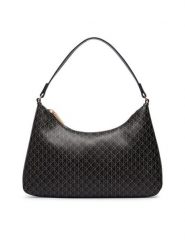 Calvin Klein Torebka Emblem Aop Small Shoulder Bag LV04F3889G Czarny. Czarne torebki klasyczne Calvin Klein, bez wzorów, ze skóry, bez dodatków. Za 409.99 zł.