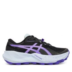 Buty do biegania Asics. Czarne obuwie sportowe Asics, bez zapięcia, do biegania. Za 719.99 zł.
