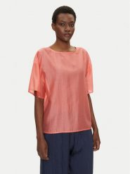 Bomboogie Bluzka SW9008TLYA5 Różowy Relaxed Fit. Czerwone bluzki Bomboogie, bez wzorów, z lyocellu, bez kołnierzyka, bez ramiączek. Za 299.99 zł.