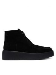 Calvin Klein Trzewiki Flatf Lace Up Apr Cut Boot HW0HW03273 Czarny. Czarne botki Calvin Klein, bez wzorów, ze skóry, bez obcasa, na płaskiej podeszwie, bez zapięcia. Za 699.99 zł.