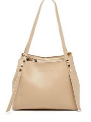 Victor & Hugo Paris Skórzana torebka "Yda" w kolorze beżowym - 30 x 24 x 13 cm rozmiar: onesize. Brązowe torby na ramię Victor & Hugo Paris, bez wzorów, z materiału, na ramię, bez dodatków. Za 326.99 zł.