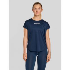 Koszulka damska Hummel TE Tola. Niebieskie bluzki Hummel, s, bez wzorów, sportowe, bez kołnierzyka, bez ramiączek. Za 133.00 zł.