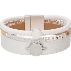 By Dziubeka - Bransoletka. Białe bransoletki By Dziubeka, metalowe. W wyprzedaży za 49.90 zł.