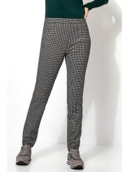 Rosner Spodnie w kolorze antracytowym rozmiar: 48K. Czarne spodnie materiałowe Rosner, na imprezę, bez wzorów, z materiału, z podwyższonym stanem. Za 152.99 zł.