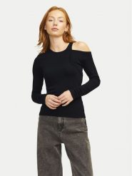 JJXX Bluzka Milani 12261586 Czarny Slim Fit. Czarne bluzki JJXX, m, bez wzorów, z wiskozy, bez kołnierzyka, bez ramiączek. Za 89.99 zł.
