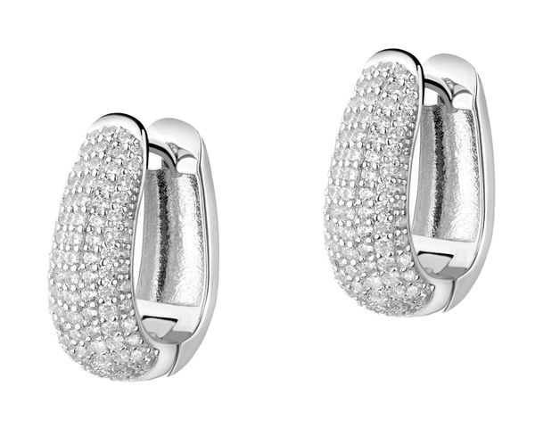 Kolczyki srebrne z cyrkoniami. Szare kolczyki Apart, z cyrkonią, srebrne. Za 329.00 zł.