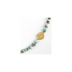 Bransoletka z monetą i larimarami Ancient Beauty. Żółte bransoletki Iluzja jewellery. Za 151.20 zł.