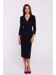 Stylove Sukienka w kolorze czarnym rozmiar: M. Czarne sukienki Stylove, na co dzień, m, z aplikacjami, bez kołnierzyka, bez ramiączek, maxi, proste. Za 341.45 zł.