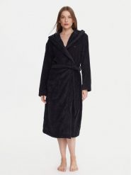 Tommy Hilfiger Szlafrok UW0UW06153 Granatowy. Niebieskie szlafroki TOMMY HILFIGER, s, bez wzorów, z bawełny, bez ramiączek, bez kaptura. Za 519.99 zł.