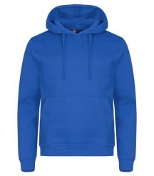 Clique Bluza z kapturem Miami z bawełny i poliestru z recyklingu – Royal Blue. Niebieskie bluzy CLIQUE, uniwersalny, bez wzorów, z bawełny, z kapturem. Za 166.52 zł.