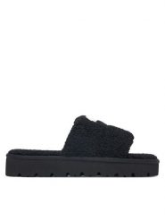 KARL LAGERFELD Klapki Skylar Slide KL47600T Czarny. Czarne klapki KARL LAGERFELD, bez wzorów, z materiału, bez obcasa. Za 659.99 zł.