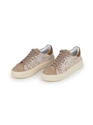 Anna Morellini Skórzane sneakersy "Silana" w kolorze kremowo-beżowo-jasnobrązowym rozmiar: 39. Brązowe trampki Anna Morellini, bez wzorów, bez zapięcia. Za 341.79 zł.