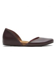 Comfortfusse Skórzane baleriny w kolorze bordowym rozmiar: 41. Czerwone baleriny Comfortfüße, bez wzorów, z okrągłym noskiem, bez obcasa. Za 250.94 zł.