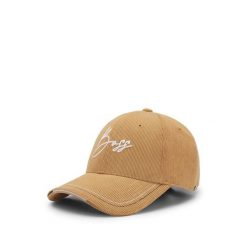Damska czapka z daszkiem Boss Equestrian Cordoroy. Brązowe czapki BOSS EQUESTRIAN, bez wzorów, z futra, eleganckie. Za 265.00 zł.
