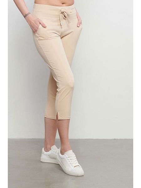 &Co Woman Rybaczki "Phoenix" w kolorze beżowym rozmiar: M. Brązowe spodnie materiałowe &Co Woman, m, bez wzorów. Za 164.95 zł.