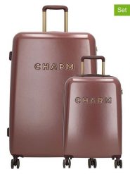 Charm Walizki (2 szt.) w kolorze brązowym rozmiar: onesize. Brązowe walizki Charm, bez wzorów. Za 434.99 zł.