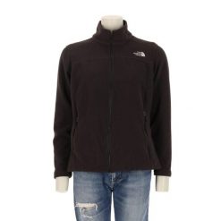 Damska czarna bluza polarowa TNF. Czarne bluzy The North Face, l, bez wzorów, z materiału, bez kaptura. Za 170.36 zł.