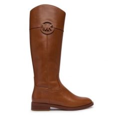 Kozaki MICHAEL Michael Kors. Brązowe kozaki MICHAEL Michael Kors, bez obcasa, na płaskiej podeszwie, bez zapięcia. Za 1,239.00 zł.