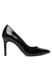 Steve Madden Szpilki Secured SM11004877 Czarny. Czarne szpilki Steve Madden, bez wzorów, ze skóry, bez obcasa, na szpilce, bez zapięcia. Za 519.99 zł.