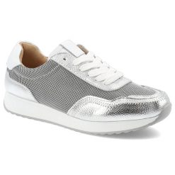 Srebrne Sneakersy S.Barski Eleganckie Obuwie Damskie. Szare sukienki S.BARSKI, na co dzień, s, bez wzorów, eleganckie, bez kołnierzyka, bez ramiączek, dopasowane. Za 186.99 zł.