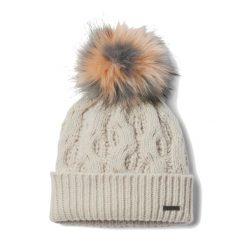 Czapka zimowa damska Columbia Boundless Days Cable. Brązowe czapki Columbia, bez wzorów. Za 121.99 zł.