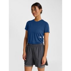 Damski jersey Hummel Pulse Workout. Niebieskie koszulki sportowe Hummel, bez wzorów, z jersey, bez ramiączek, do piłki nożnej. Za 159.00 zł.