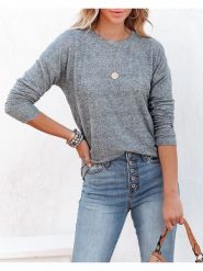 Milan Kiss Koszulka w kolorze szarym rozmiar: XL. Szare bluzki Milan Kiss, xl, bez wzorów, bez kołnierzyka, bez ramiączek. Za 113.99 zł.