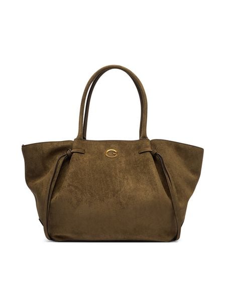 Guess Torebka Allegra HWSG22 37230 Khaki. Brązowe shopper Guess, z aplikacjami, z materiału, bez dodatków. Za 674.99 zł.