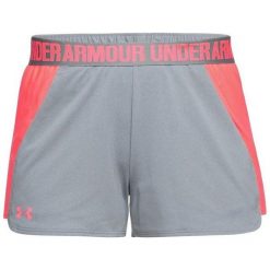 Spodenki sportowe damskie Under Armour New Play Short. Szare obuwie sportowe Under Armour, bez zapięcia, na fitness i siłownię. Za 149.00 zł.